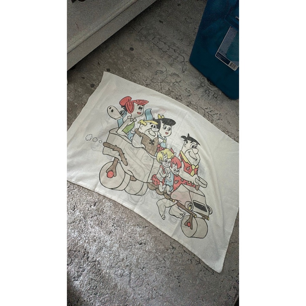 vintage flinestones pillowcase